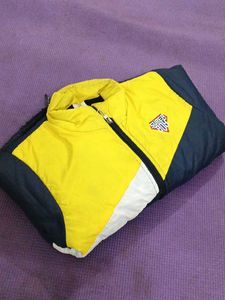 kids's Yellow & Navy Zip-Up Jacket