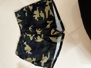 Camouflage Print Shorts