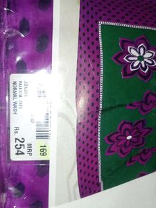 Beautiful Teal Saree with Floral Print