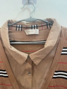 Striped Cardigan Sweater