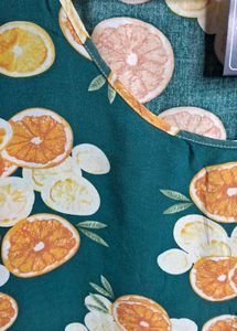 Cute Orange Print Sleeveless Top