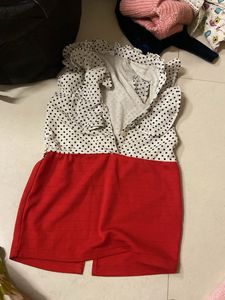 Polka Dot &amp; Red Dress