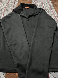 women’s Black Pullover Sweater and pant set
