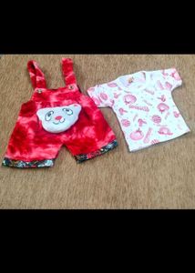 Cute Baby Overalls & T-Shirt Set