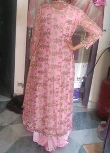 Pink Net Gawn