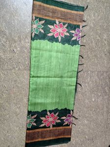 Green Saree Floral Print with blous