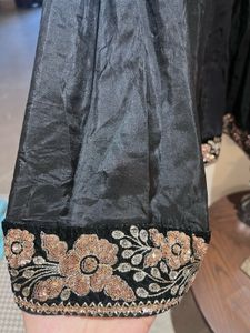 Elegant Black Kurta Set with Embellishments