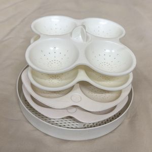 Idli Maker Steamer Tray Set