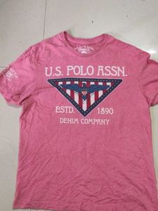 U.S. POLO ASSN. RED TEE
