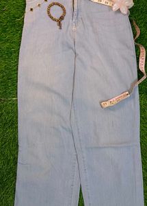 Light Wash Wide Leg Jeans
