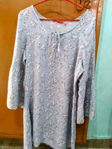 Trending Blue Floral Design Kurta
