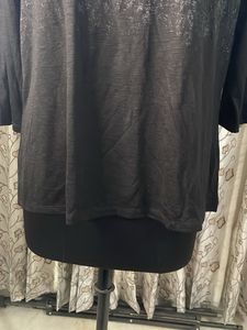 Elegant Black Embellished Top