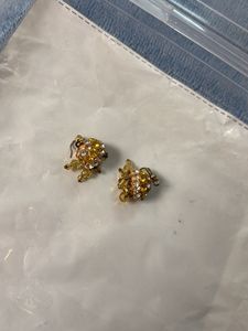 Sparkling   cute yellow Ball Drop Earrings