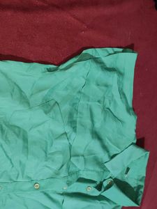 Green Button-Down Shirt
