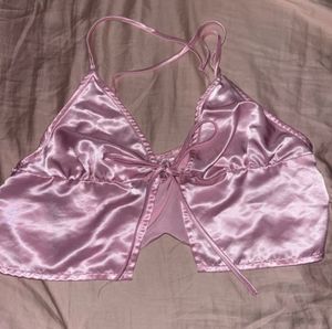 Satin  Tie-Up Top