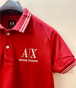 Armani Exchange Red Polo T-Shirt