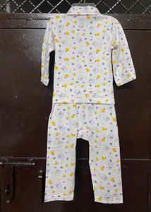 Cute Cartoon Print Pajama Set