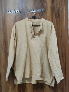 lemon yellow Cotton Kurta