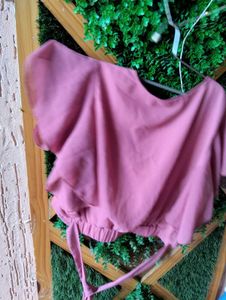 Chic Pink Ruffled Top