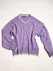 Lilac V-Neck Sweater