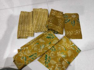 Stylish Mustard Yellow Dress Material