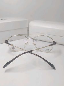 Aviator Style Eyeglasses with Gold Frame