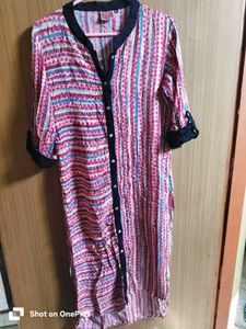 Vibrant Striped Button-Down Kurta