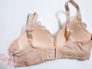 Comfortable Lace Trim Bra𝜗ৎ