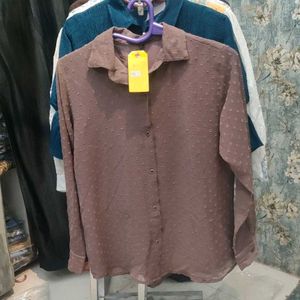 Brown Long Sleeve Shirt