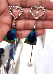 Green Golden Morpankh Earring