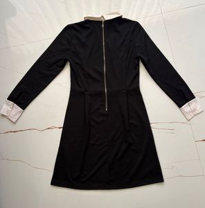 Classic Black Collared Dress