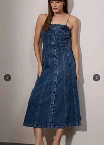 Blue blast chain detail A-Line dress size M