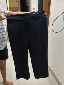 Classic Black Cropped Trousers