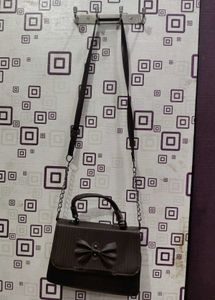 Chocolate Brown Bow Sling Bag 🤎✨