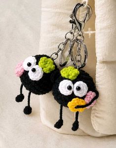Crochet Soot Sprites Keychain