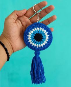 Handmade Evil Eye Keychain