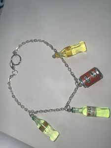 Soda Bottles  Charm Bracelet