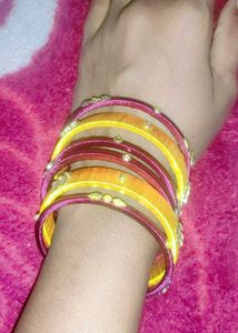 Vibrant Stackable Silk Thread Bangles