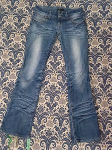 Women's Flared Blue Jeans
