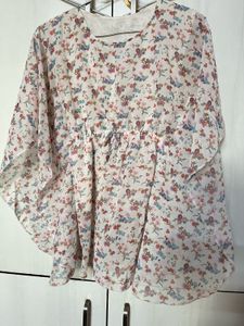 Floral Print Boho Tunic Top