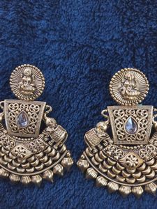 Golden Laxmi Earrings