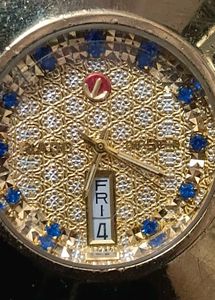 Rado diastar 1stcopy Vintage Gold Watch with Blue
