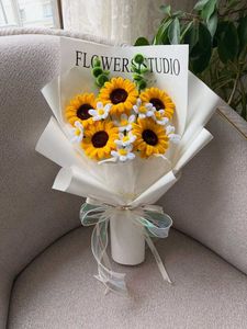 Handmade Crochet Sunflower Bouquet