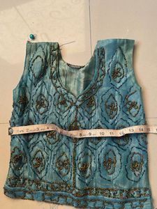 Teal Embellished Lehenga Choli Set