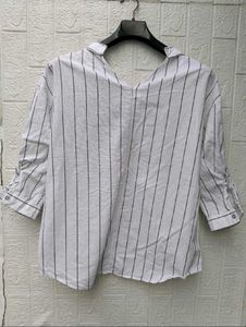 New with tag Classic Striped Button-Up Shirt