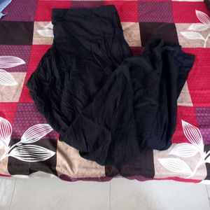 Black Patiala Pant And Dupatta