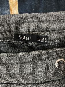 (Imported)Premium Men's Grey Joggers with Black Pa