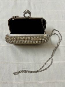 Rhinestone Studded Clutch