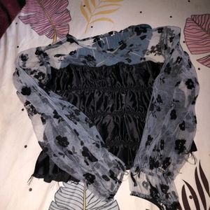 Korean Net Tops For Women