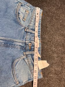 Authentic Zara Girls' Cropped Denim | Side Slit